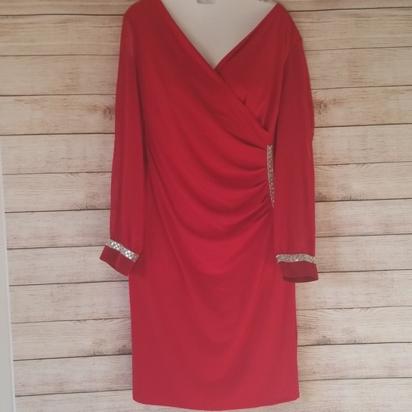 Solid Long Sleeve Ruched Dress❤ - Picture 2 of 3